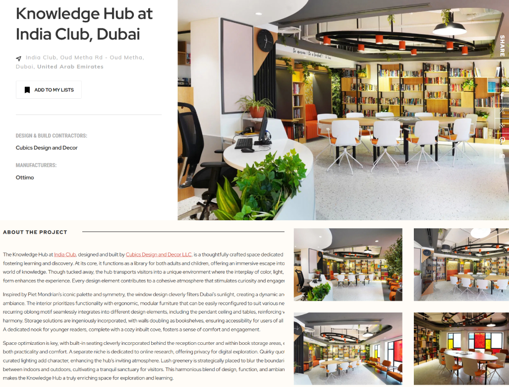 Interiors Company in Dubai - Cubics